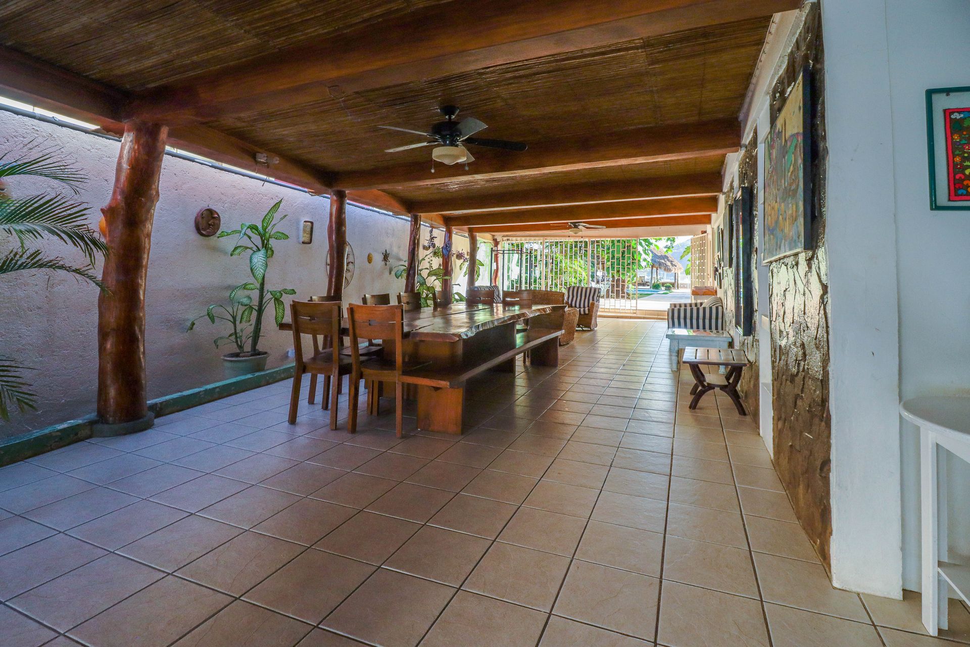 Casa marita covered dining terrace