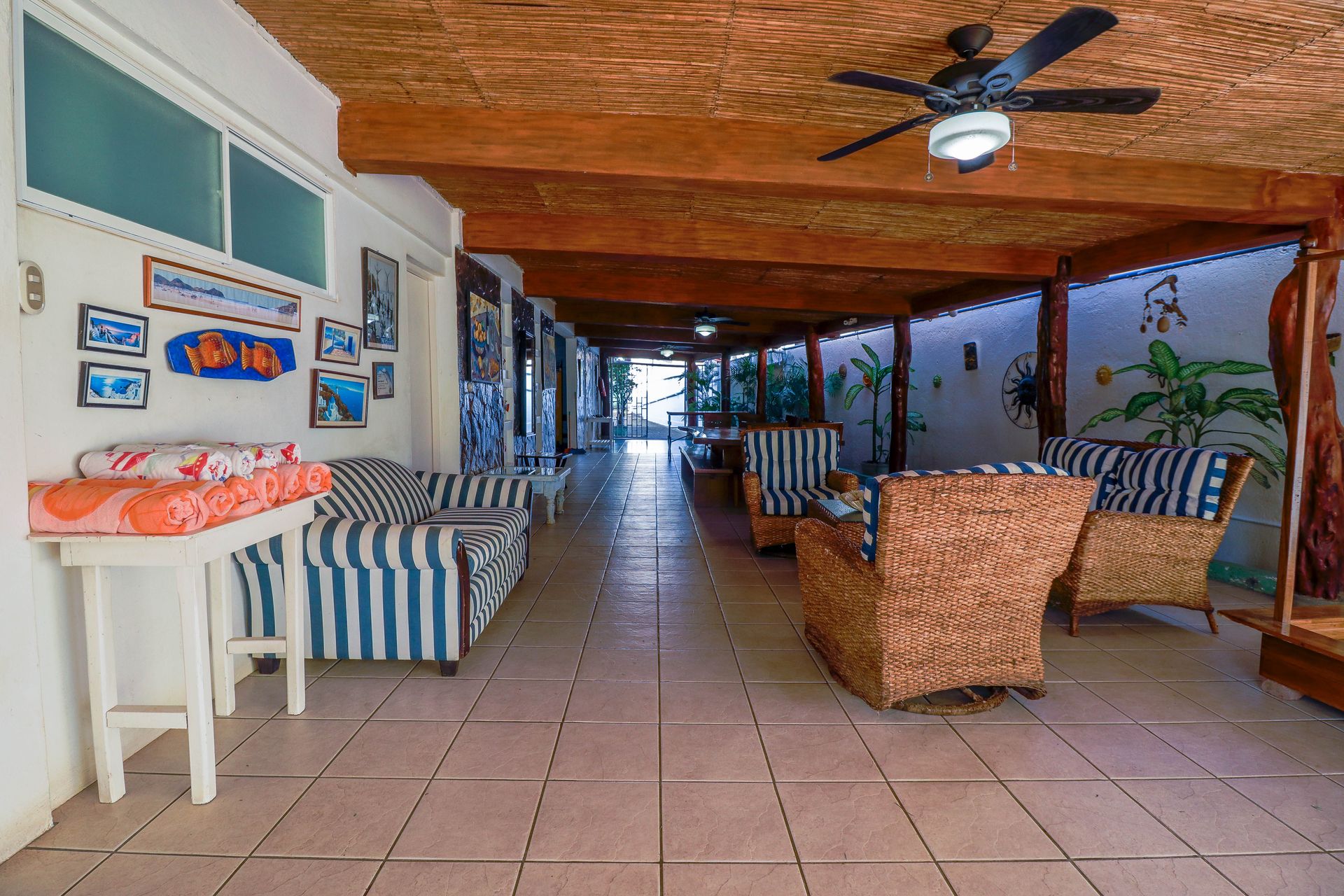 Casa marita covered terrace hallway