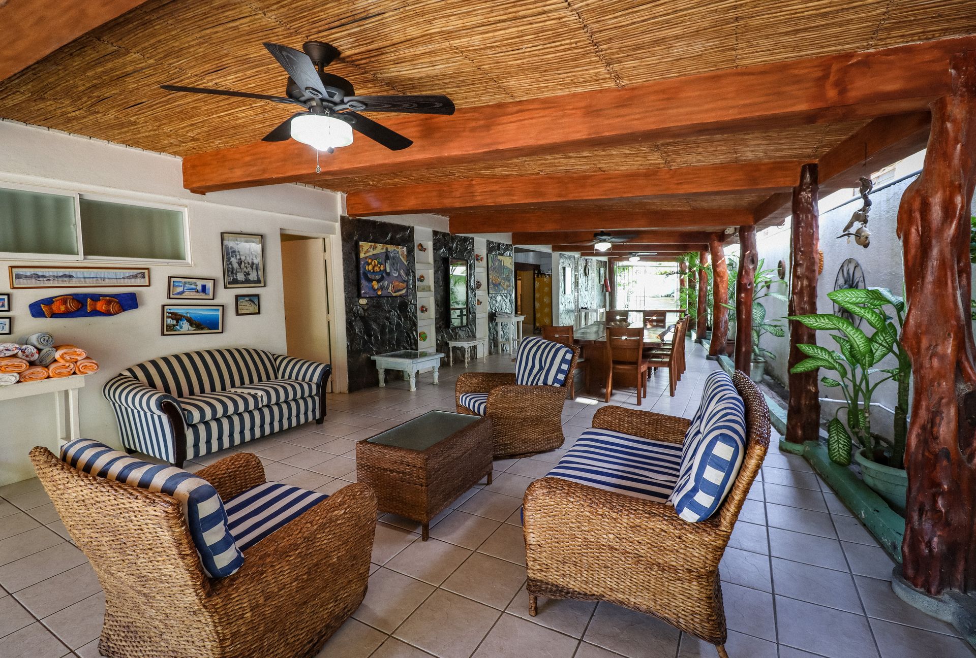 Casa marita covered terrace lounge