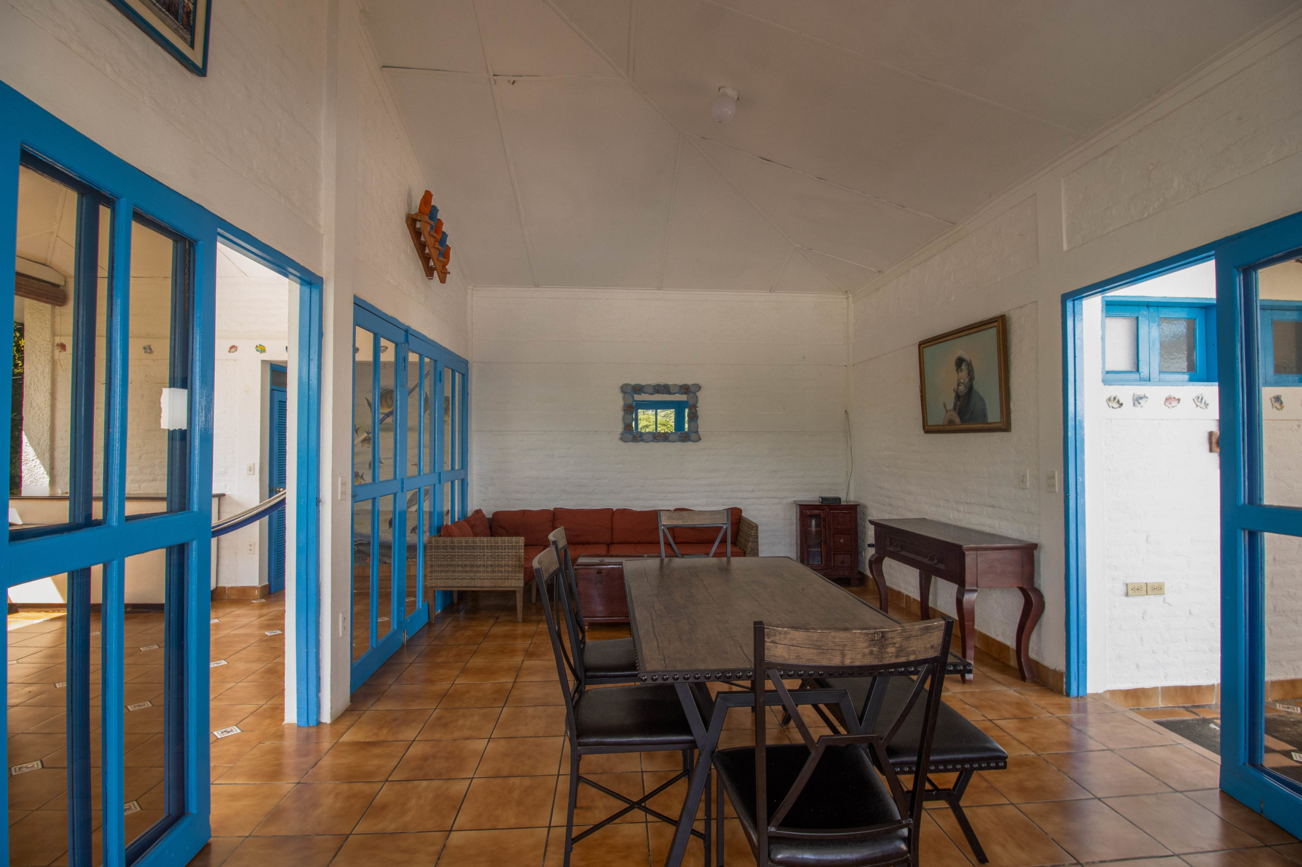 Casa veraneras san juan del sur beach house for sale living dining room