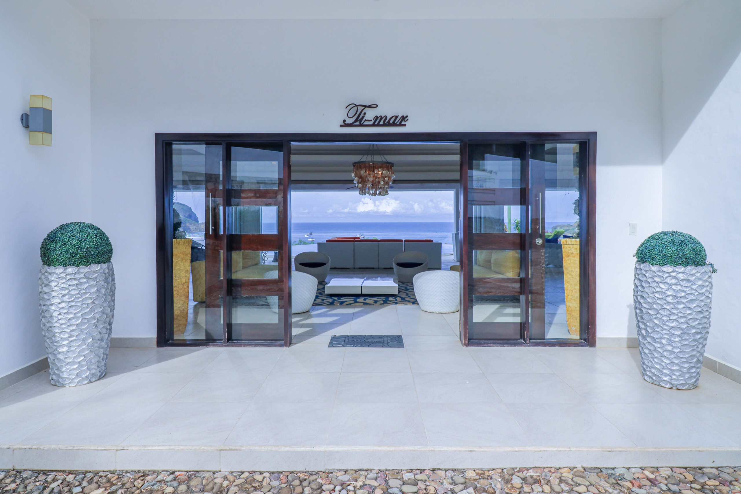 Villa ti mar san juan del sur house for sale entrance